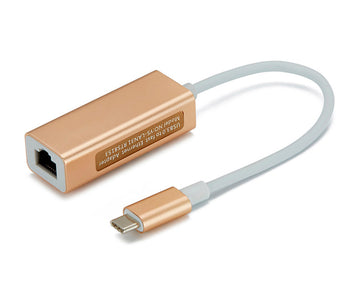 Adaptador Usb-c 3.0 Para Ethernet 10/1000 Mbps Rj45 Type-c